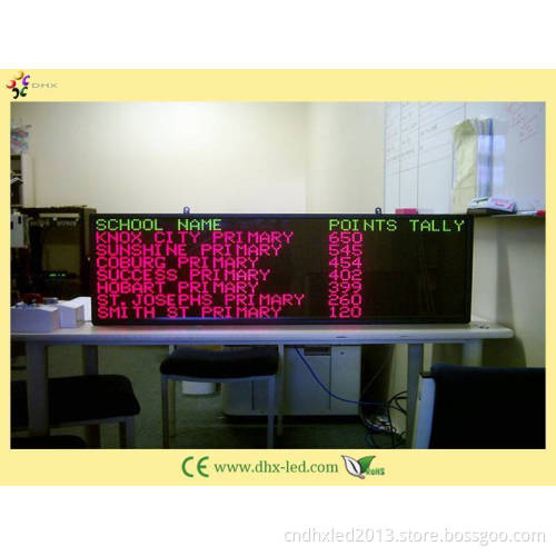 Indoor P7.62 Two Color LED Moving Sign